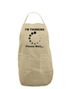 Thinking Please Wait Adult Apron-Bib Apron-TooLoud-Stone-One-Size-Davson Sales