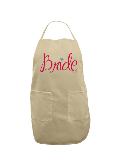 Bride Design - Diamond - Color Adult Apron-Bib Apron-TooLoud-Stone-One-Size-Davson Sales