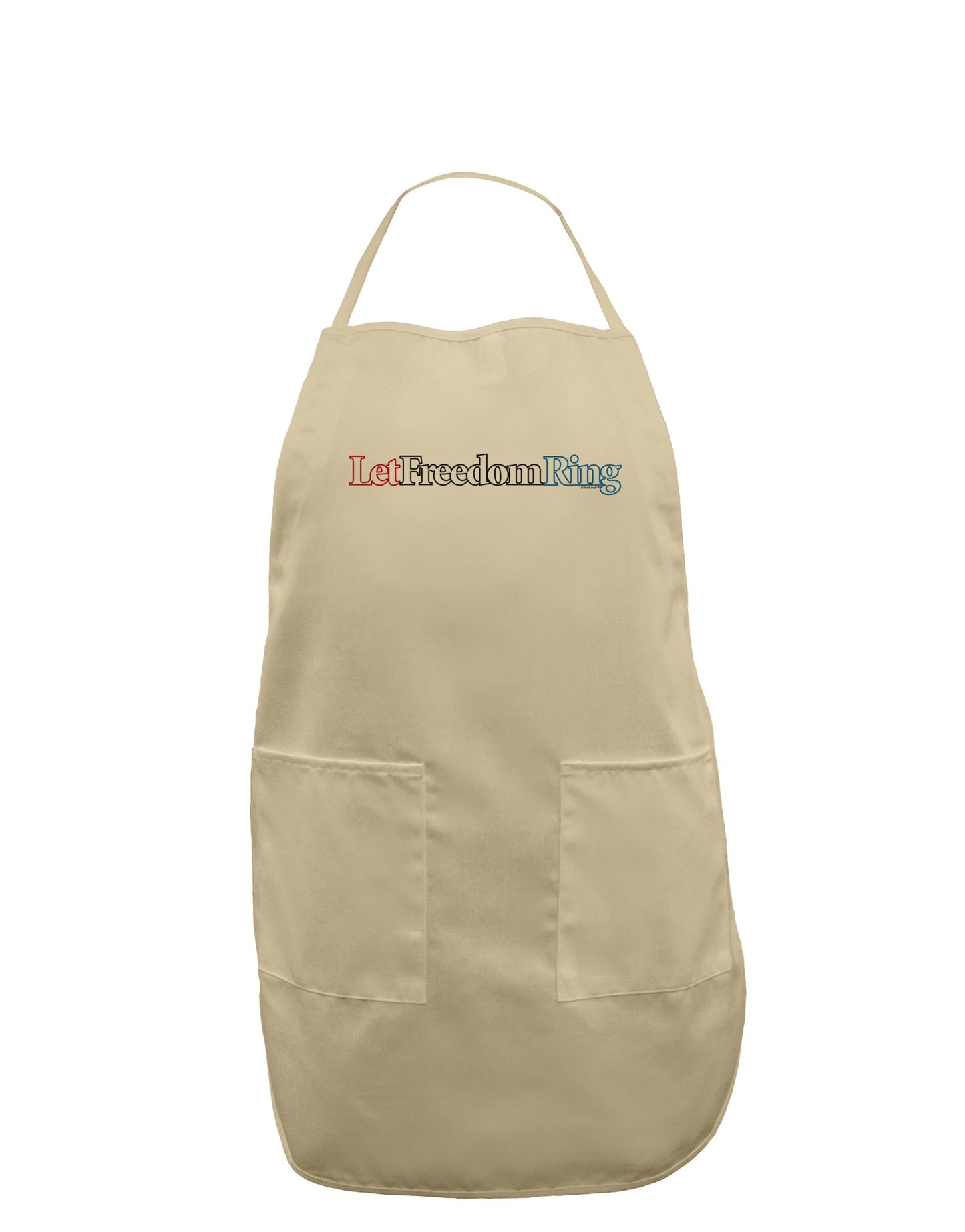 Let Freedom Ring Adult Apron-Bib Apron-TooLoud-Stone-One-Size-Davson Sales