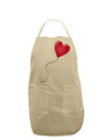 Cute Red Heart Balloon Adult Apron-Bib Apron-TooLoud-Stone-One-Size-Davson Sales