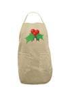 holly Christmas Design Adult Apron-Bib Apron-TooLoud-Stone-One-Size-Davson Sales