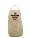 Distressed Pitbulls Aren't Evil Adult Apron-Bib Apron-TooLoud-Stone-One-Size-Davson Sales