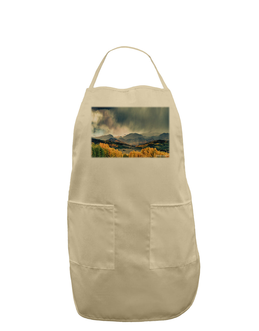 Colorado Mountain Scene Photo Adult Apron-Bib Apron-TooLoud-White-One-Size-Davson Sales