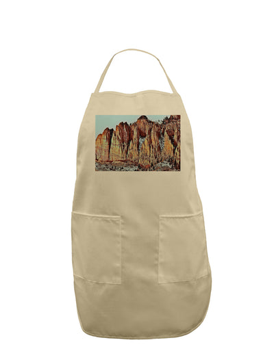 Colorado Mountain Spires Adult Apron-Bib Apron-TooLoud-Stone-One-Size-Davson Sales