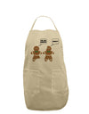 Funny Gingerbread Conversation Christmas Adult Apron-Bib Apron-TooLoud-Stone-One-Size-Davson Sales