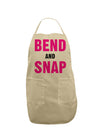 Bend and Snap Pink Text Adult Apron-Bib Apron-TooLoud-Stone-One-Size-Davson Sales