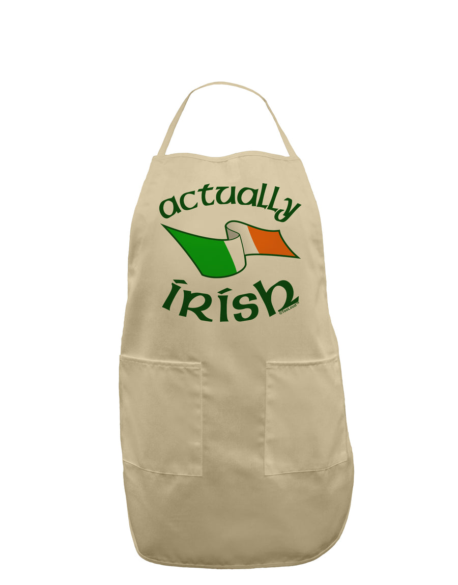 Actually Irish Adult Apron-Bib Apron-TooLoud-White-One-Size-Davson Sales