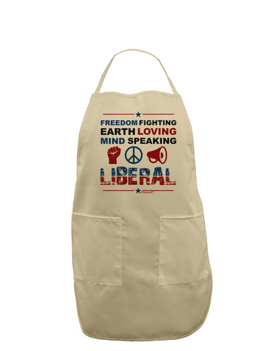 Freedom Fighting Liberal Adult Apron-Bib Apron-TooLoud-Stone-One-Size-Davson Sales