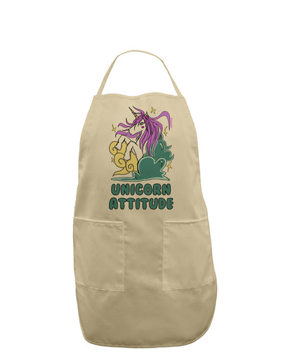 Unicorn Attitude Adult Apron-Bib Apron-TooLoud-Stone-One-Size-Davson Sales