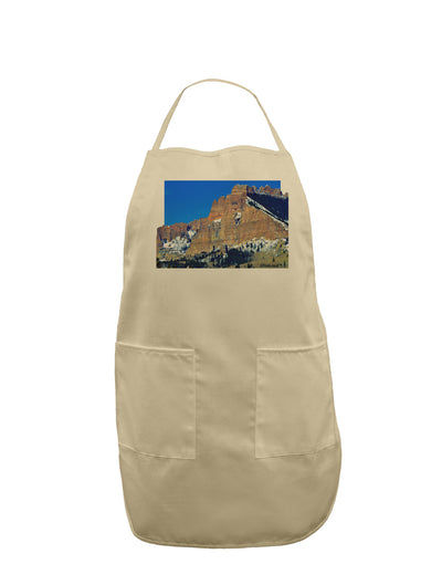 Colorado Snowy Mountains Cutout Adult Apron-Bib Apron-TooLoud-Stone-One-Size-Davson Sales