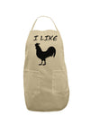 I Like Rooster Silhouette - Funny Adult Apron by TooLoud-Bib Apron-TooLoud-Stone-One-Size-Davson Sales