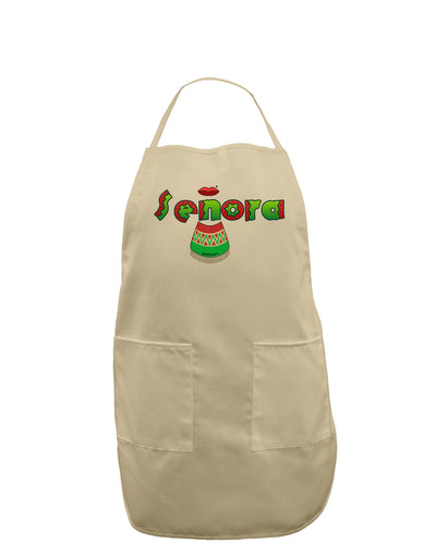 Senora Poncho Adult Apron-Bib Apron-TooLoud-Stone-One-Size-Davson Sales