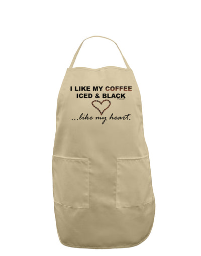 Coffee Iced and Black Adult Apron-Bib Apron-TooLoud-Stone-One-Size-Davson Sales