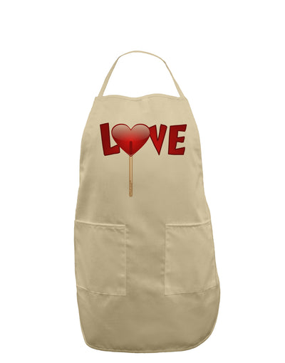 Love Lollipop Adult Apron-Bib Apron-TooLoud-Stone-One-Size-Davson Sales