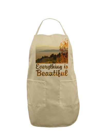 Everything is Beautiful - Sunrise Adult Apron by-Bib Apron-TooLoud-Stone-One-Size-Davson Sales