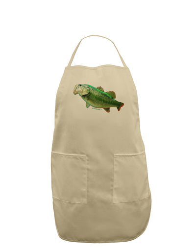 Big Bass Fish Adult Apron-Bib Apron-TooLoud-Stone-One-Size-Davson Sales