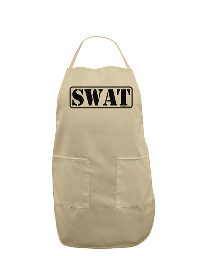 SWAT Team Logo - Text #2 Adult Apron by TooLoud-Bib Apron-TooLoud-Stone-One-Size-Davson Sales