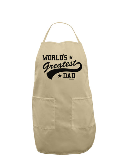 World's Greatest Dad - Sport Style Adult Apron by TooLoud-Bib Apron-TooLoud-Stone-One-Size-Davson Sales