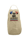 This Girl Loves America Adult Apron-Bib Apron-TooLoud-Stone-One-Size-Davson Sales