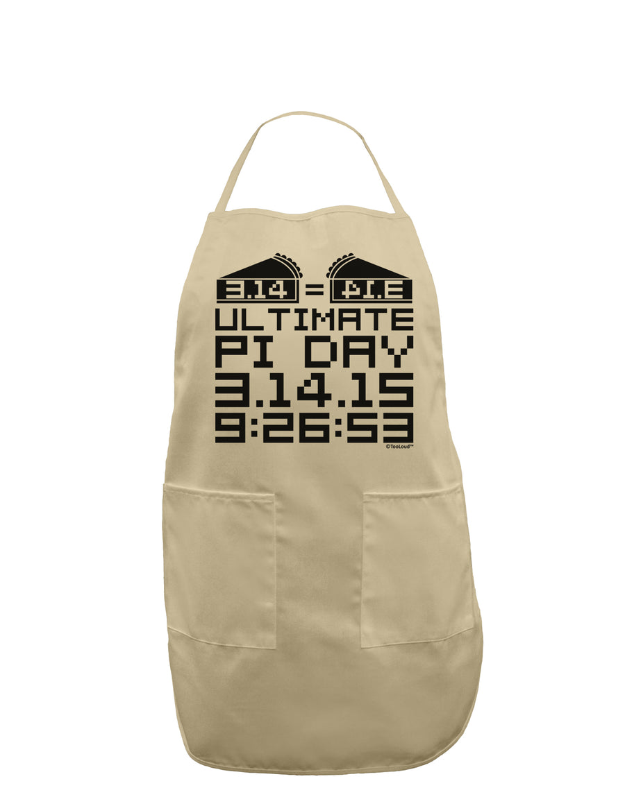 Ultimate Pi Day Design - Mirrored Pies Adult Apron by TooLoud-Bib Apron-TooLoud-White-One-Size-Davson Sales