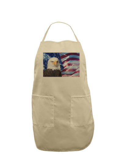 All American Eagle Adult Apron-Bib Apron-TooLoud-Stone-One-Size-Davson Sales