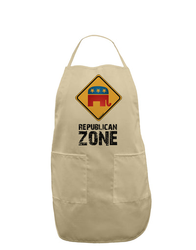 Republican Zone Adult Apron-Bib Apron-TooLoud-Stone-One-Size-Davson Sales