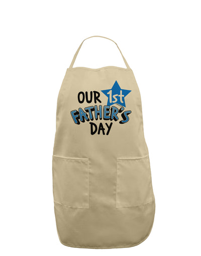 Our 1st Father's Day Adult Apron-Bib Apron-TooLoud-Stone-One-Size-Davson Sales