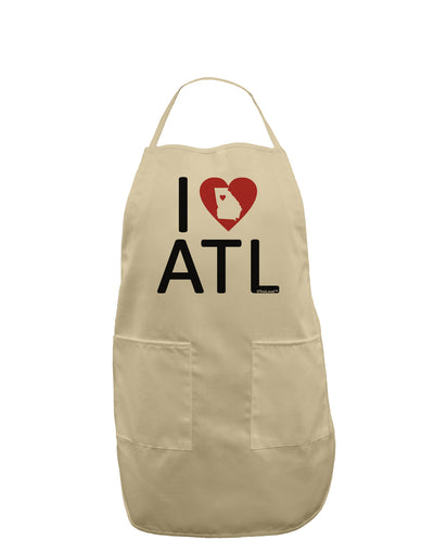 I Heart Atlanta Adult Apron-Bib Apron-TooLoud-Stone-One-Size-Davson Sales