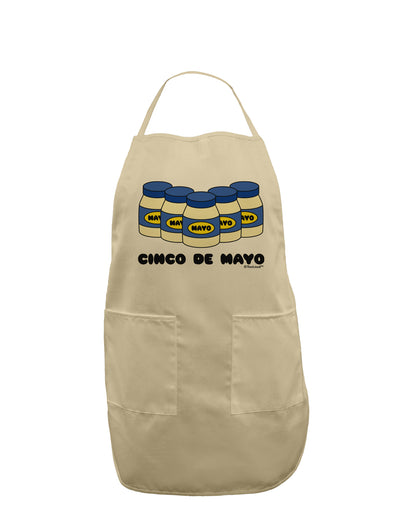 Cinco de Mayo - 5 Mayo Jars Adult Apron by TooLoud-Bib Apron-TooLoud-Stone-One-Size-Davson Sales