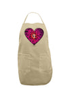 Water Droplet Heart Magenta Adult Apron by TooLoud-Bib Apron-TooLoud-Stone-One-Size-Davson Sales