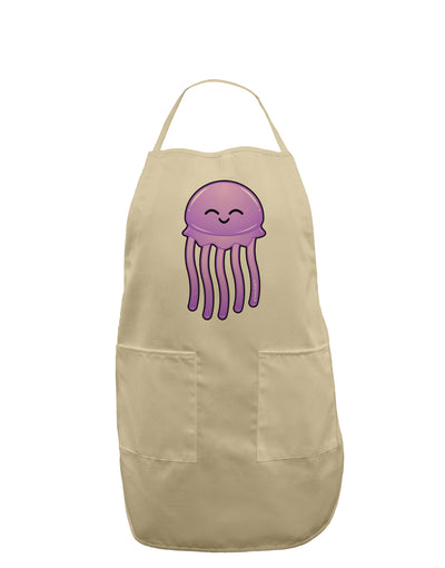 Cute Jellyfish Adult Apron by TooLoud-Bib Apron-TooLoud-Stone-One-Size-Davson Sales