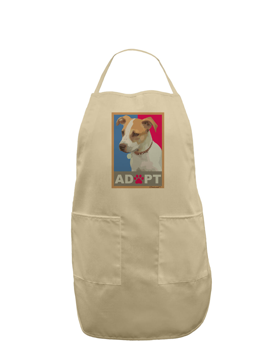 Adopt Cute Puppy Cat Adoption Adult Apron-Bib Apron-TooLoud-White-One-Size-Davson Sales