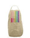 American Pride - Rainbow Flag Adult Apron-Bib Apron-TooLoud-Stone-One-Size-Davson Sales