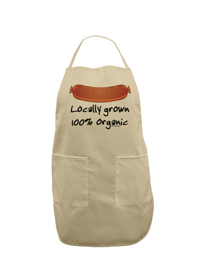 Locally Grown Organic Sausage Adult Apron-Bib Apron-TooLoud-Stone-One-Size-Davson Sales