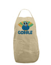 Cute Gobble Turkey Blue Adult Apron-Bib Apron-TooLoud-Stone-One-Size-Davson Sales