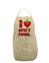 I Heart Spicy Food Adult Apron-Bib Apron-TooLoud-Stone-One-Size-Davson Sales