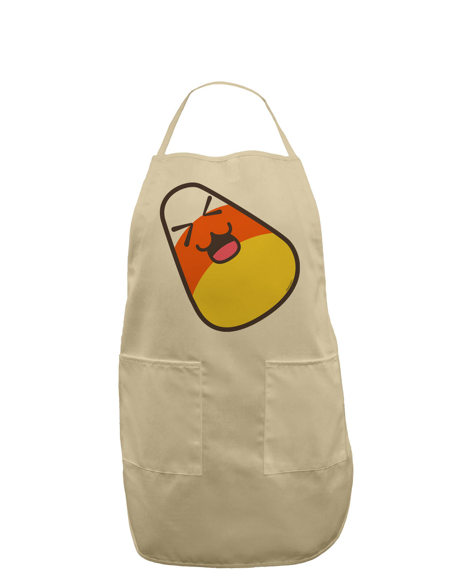 Cute Father Candy Corn Family Halloween Adult Apron-Bib Apron-TooLoud-White-One-Size-Davson Sales