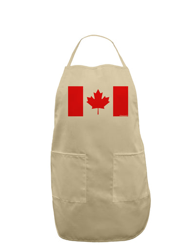 Canadian Flag Maple Leaf Colors Adult Apron-Bib Apron-TooLoud-Stone-One-Size-Davson Sales