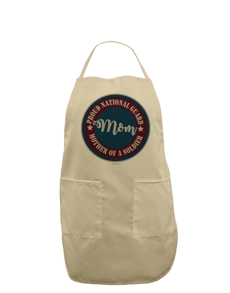 Proud National Guard Mom Adult Apron White One-Size Tooloud