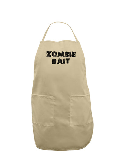 Zombie Bait - Funny - Halloween Adult Apron-Bib Apron-TooLoud-Stone-One-Size-Davson Sales