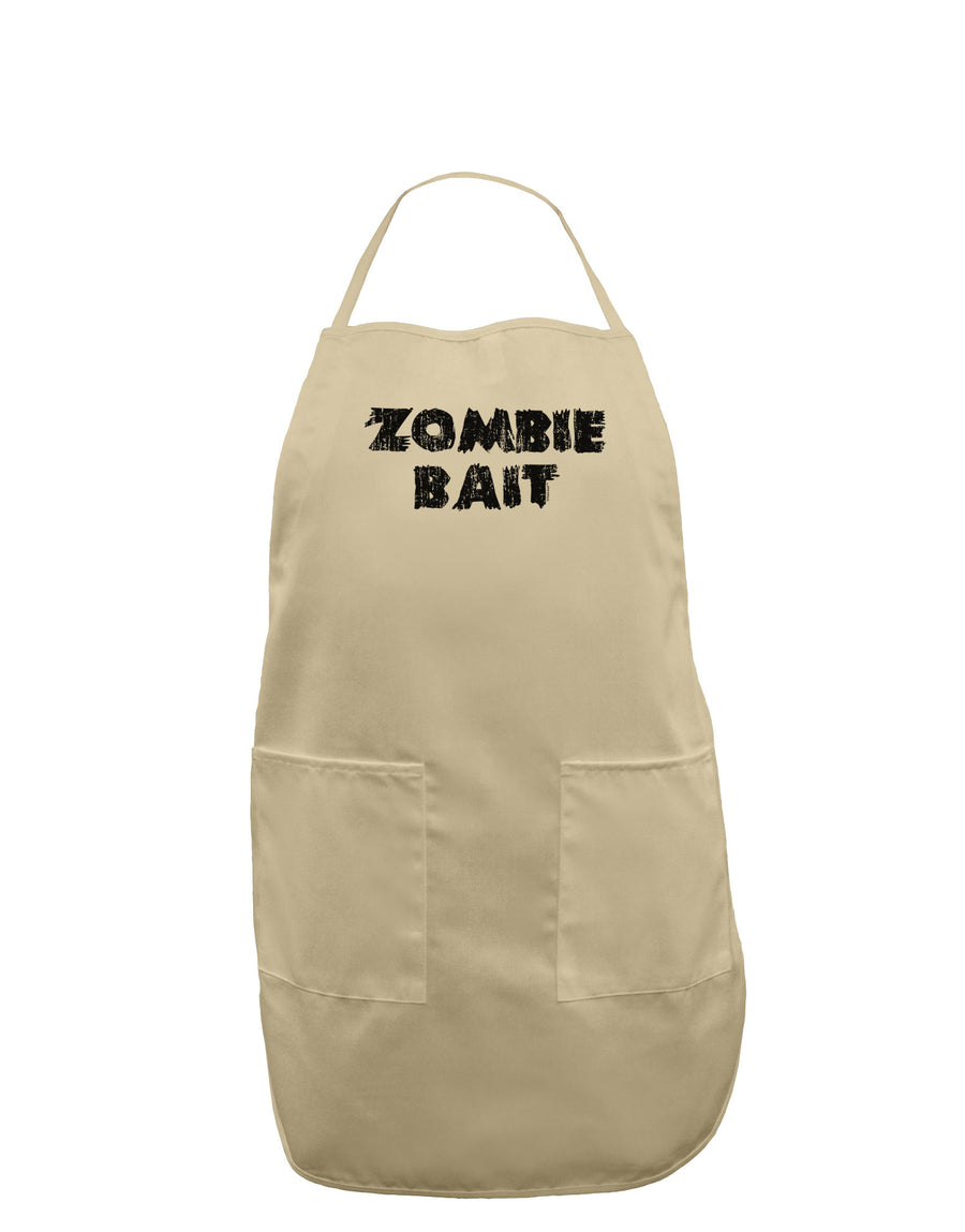 Zombie Bait - Funny - Halloween Adult Apron-Bib Apron-TooLoud-White-One-Size-Davson Sales