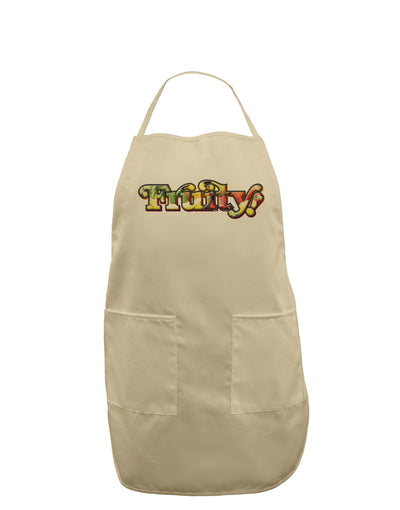 Fruity Text Adult Apron-Bib Apron-TooLoud-Stone-One-Size-Davson Sales