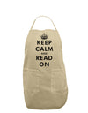 Keep Calm and Read On Adult Apron-Bib Apron-TooLoud-Stone-One-Size-Davson Sales