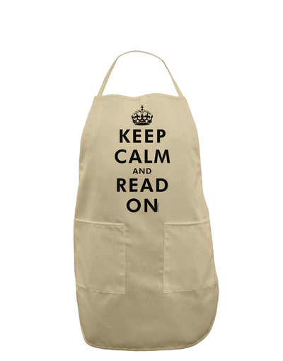 Keep Calm and Read On Adult Apron-Bib Apron-TooLoud-Stone-One-Size-Davson Sales