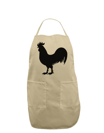 Rooster Silhouette Design Adult Apron-Bib Apron-TooLoud-Stone-One-Size-Davson Sales