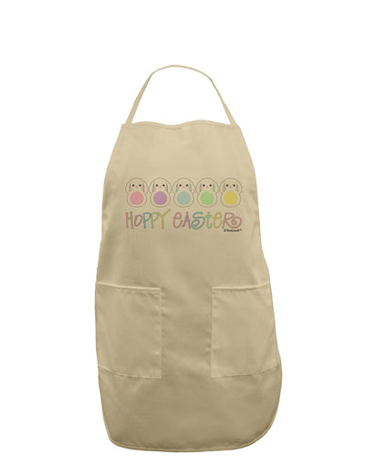 Cute Pastel Bunnies - Hoppy Easter Adult Apron by TooLoud-Bib Apron-TooLoud-Stone-One-Size-Davson Sales