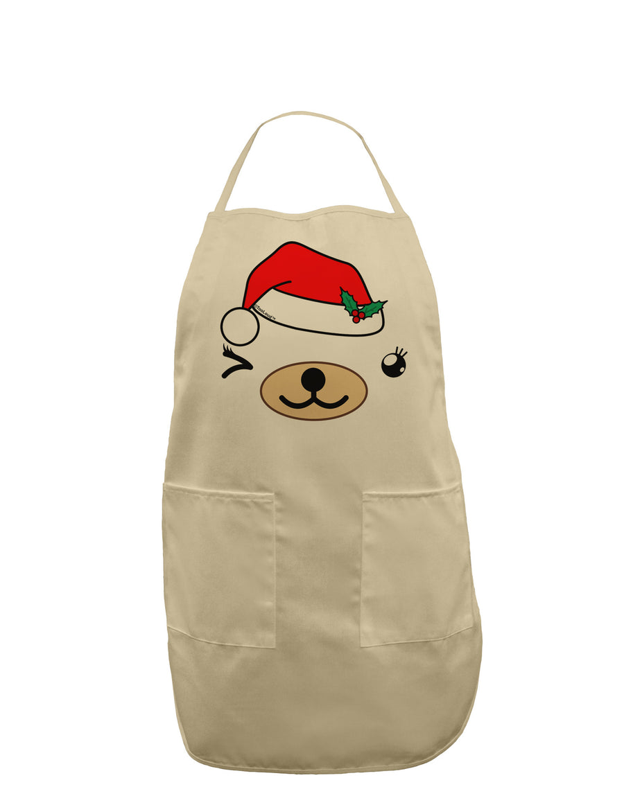 Kyu-T Face Beartholomea Santa Girl Bear Adult Apron-Bib Apron-TooLoud-White-One-Size-Davson Sales