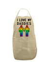 I Love My Daddies LGBT Adult Apron-Bib Apron-TooLoud-Stone-One-Size-Davson Sales