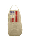 Red and Blue Stamp Style American Flag - Distressed Adult Apron by TooLoud-Bib Apron-TooLoud-Stone-One-Size-Davson Sales