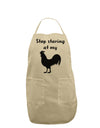 Stop Staring At My Rooster - Design Adult Apron by TooLoud-Bib Apron-TooLoud-Stone-One-Size-Davson Sales